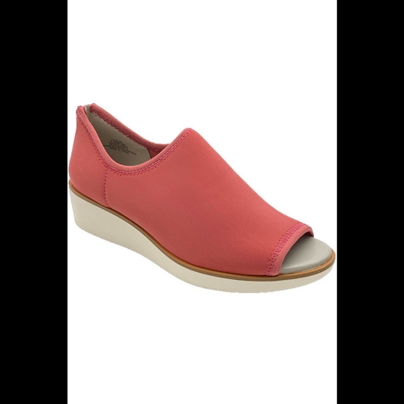 Lori Goldstein Collection Stretch Knit Slip On Wedge Rose - Medium - Picture 2 of 5